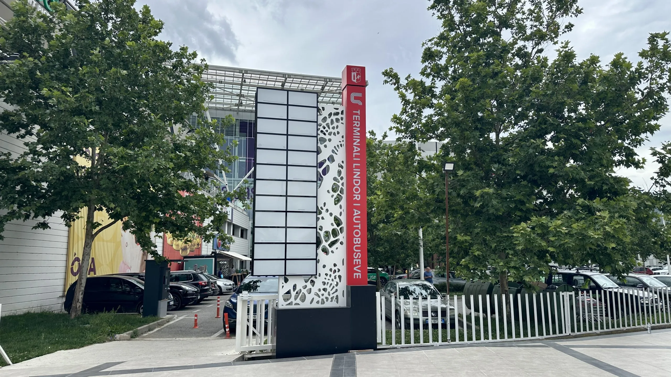 The view from above the East Gate Terminal (one of the Tirana Bus stations)