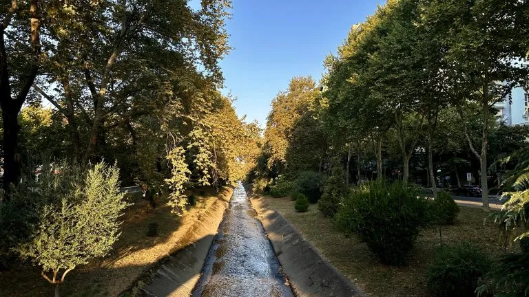 Tirana Central River Morning Photo